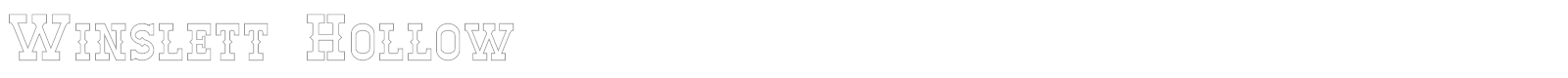 Winslett font preview